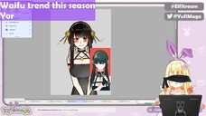 Drawing Hints! Elfie will draw without looking at reference! 【STREAM HIGHLIGHT】