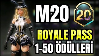 M20 ROYALE PASS ÖDÜLLERİ | 1-50 LEVEL ROYALE PASS ÖDÜLLERİ | M20 RP | M19 RP | 2.4 | PUBG MOBILE