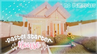 No Gamepass Danish Pastel Starter Cheap House - Speedbuild and Tour - iTapixca Builds