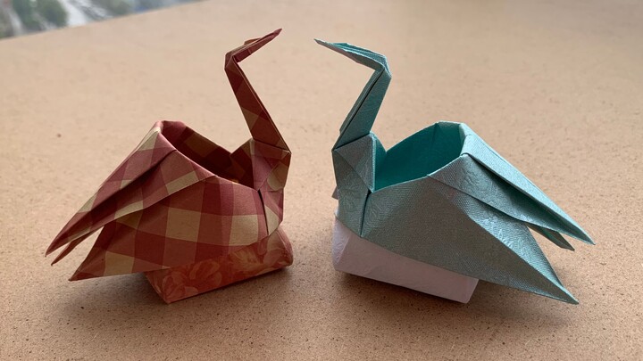 [Tutorial Origami] Seribu Kertas Bangau & Juga Kotak Penampung Barang