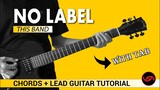 No Label - This Band Chords + Lead Guitar Tutorial (WITH TAB)