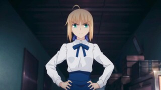 Shirou abandoned Saber and went to find Red A, Saber put her hands on her hips and was angry!
