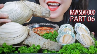 ASMR MOST POPULAR RAW SEAFOOD ON MY CHANNEL PART 06 (ABALONE,GEODUCK SNAIL,SEA GRAPES) | LINH-ASMR