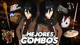 LOS MEJORES COMBOS para la skin MIKASA ACKERMANN (ATTACK ON TITAN) Fortnite MEGA - TEMPORADA 2🔥