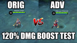 WANWAN'S 120% DMG BOOST TEST | ADV VS ORIG