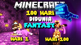 100 hari minecraft di dunia fantasy