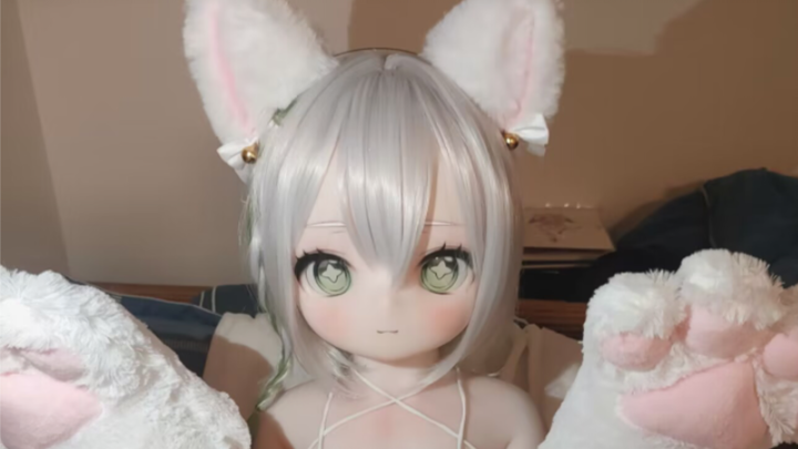 Super cute Nashida cosplay doll life-size doll unboxing video with physical installation completed a