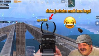 PUBG KOCAK 😂😂😂 kerjain musuh dari atas jembatan