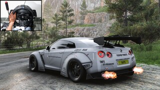 1000HP Twin Turbo Anti-Lag Nissan GTR R35 | Forza Horizon 5 | Thrustmaster T300RS