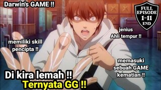 Dikira lemah ternyata GG !!! | alur cerita anime DARWINS GAME