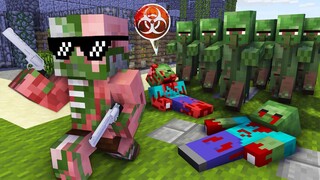 Monster School : EPIC ZOMBIE APOCALYPSE - Minecraft Animation