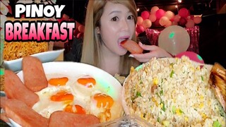 PINOY BREAKFAST MUKBANG / MUKBANG SA WORK/JAZZEATS