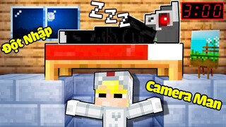 TÔ GÀ THỬ THÁCH 24H ĐỘT NHẬP NHÀ CAMERA MAN TRONG MINECRAFT SIÊU ĐÁNG SỢ