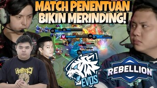 MERINDINGGG !! MACAN PUTIH MENGAMUK !! MENGAMANKAN SLOT PLAYOFF! EVOS VS REBELLION MATCH 3 - MPL S13