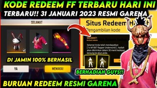 KODE REDEEM FREE FIRE TERBARU 31 JANUARI 2023 HARI INI