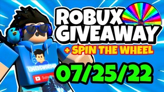 *NEW* WINNER For ROBUX GIVEAWAY In SPIN THE WHEEL 07/25/22