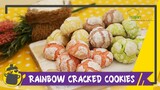 Resep Kue Kering Natal:  Rainbow Cracked Cookies