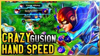 CRAZY HAND SPEED LEVEL 🔥😎 GUSION MONTAGE | RANK HIGHLIGHTS | MLBB