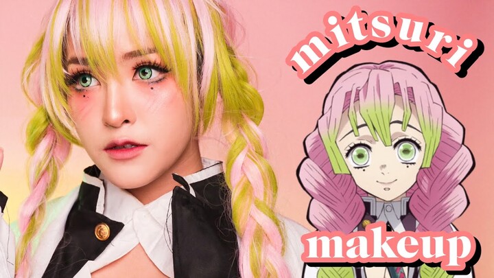 แต่งหน้าตามเสาหลักความรัก!! mitsuri kanroji makeup | Soundtiss