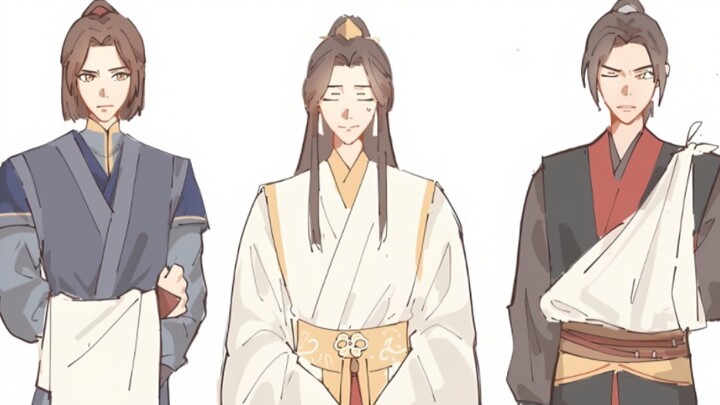The sense of family between the three of them is so strong~ Feng Xin and Mu Qing are worthy of being