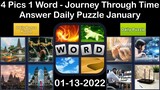 4 Pics 1 Word - Journey Through Time - 13 January 2022 - Answer Daily Puzzle + Bonus Puzzle