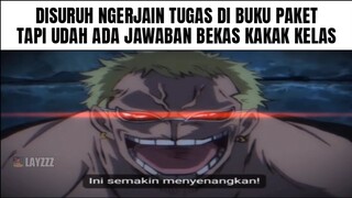 Disuruh Ngerjain Tugas, Tapi Udah Ada Jawabannya...(Meme Doflamingo Laught)