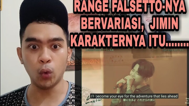 BTS - YOUR EYES TELL (LIVE)  | FALSETTO MEREKA CUKUP KUAT, JIMIN MENARIK PERHATIAN | SINGER REACTION