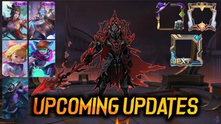 UPCOMING UPDATES AND LEAKS #4 - VALIR KOF SKIN, 15 UPCOMING SKINS IN MOBILE LEGENDS