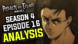 ABOVE AND BELOW! Attack on Titan Season 4 Episode 16 Breakdown/Analysis!