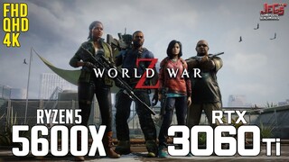 World War Z on Ryzen 5 5600x + RTX 3060Ti 1080p, 1440p, 2160p benchmarks!