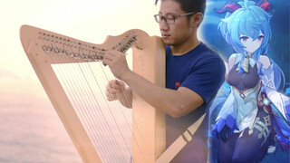 Playing the Theme Song of Genshin Impact with Harp