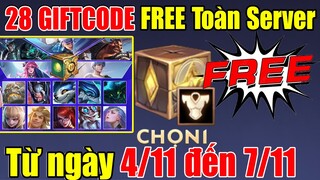 Gà rán chơi lớn phát 28 GIFTCODE FREE Toàn Server - NHẬN GIFTCODE TƯỚNG VÀ TRANG PHỤC VĨNH VIỄN