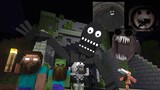 Monster School : GIANT TUNNEL DEMON &  GIANT BULLWORN HORROR CHALLENGE - Minecraft Animation