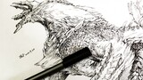 [Hand-painted Monster Hunter] Thunder Wolf Dragon