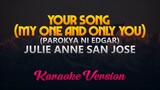 Julie Anne San Jose - Your Song (Parokya Ni Edgar) Karaoke/Instrumental