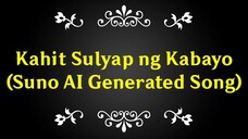 Suno AI | Kahit Sulyap ng Kabayo