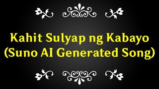 Suno AI | Kahit Sulyap ng Kabayo