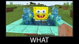 Minecraft wait what meme part 243 realistic minecraft SpongeBob