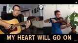 My Heart Will Go On (Celine Dion) Guitar + Violin Cover ft. Riya Jane Yulde