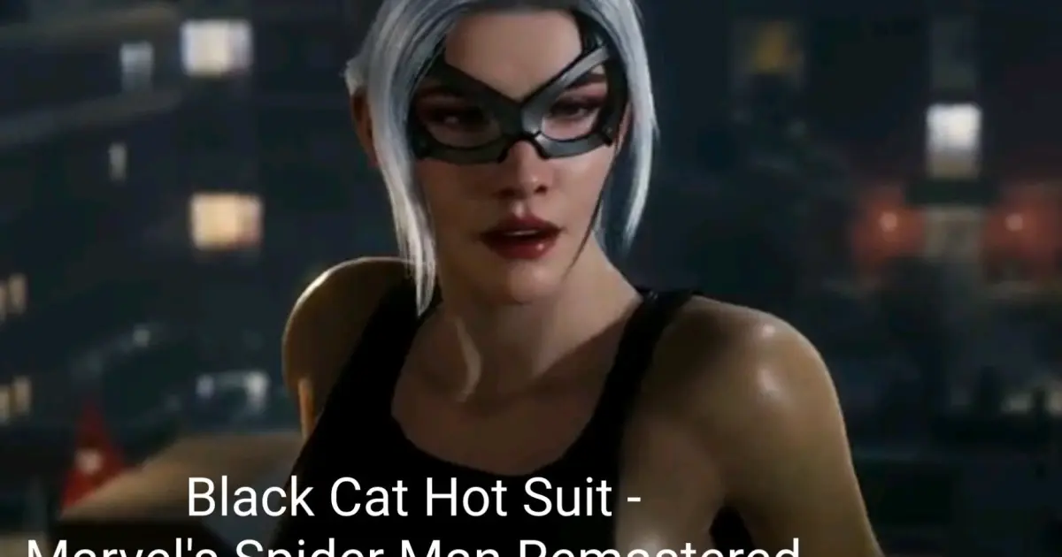 Black Cat Hot Suit - Marvel's Spider Man Remastered - Bilibili