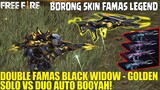 FAMAS LEGEND BLACK WIDOW-GOLDEN! DAMAGE SUPER NGERI! HARGA SUPER MURAH! FREE FIRE INDONESIA