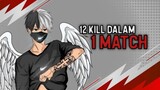 12 KILL DALAM 1 MATCH GILA BANGETTT | GAME FREE FIRE BATTEL GROUNDS