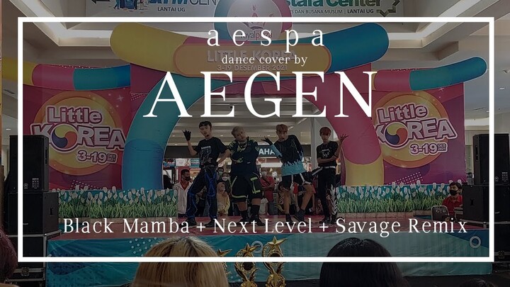[191221] aespa 에스파 - Intro + Black Mamba Remix + Next Level + Savage Remix Male Ver. By AEGEN