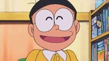 Nobita menggunakan alat peraga untuk menyesuaikan IQ dan penampilannya, sangat tampan sehingga Shizu