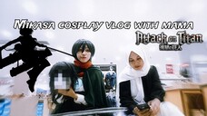 Mikasa Ackerman Cosplay Vlog Bareng Kepala Eren😱😱