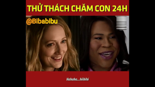 THỬ THÁCH 24H TRÔNG CON NÍT #funny