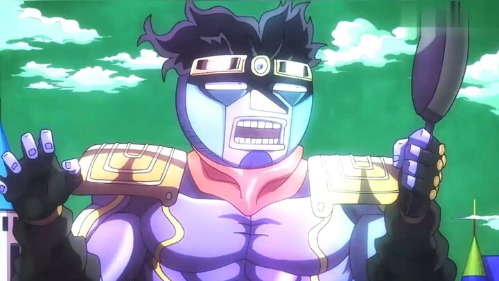 Ora? Star Platinum beat himself into a pig's head