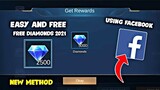 1K DIAMONDS SUPER FAST AND FREE USING FACEBOOK! LEGIT100% | Mobile Legends 2021