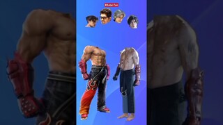 Jin Kazama 🤩 Tekken 😆 wrong head change 🤗 #shorts #short #entertainment #animation #wrongheadchange