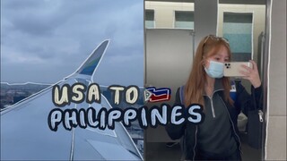 usa to philippines travel vlog + 14 days of quarantine